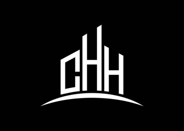 CHH harfi, vektör monogram logo tasarım şablonu oluşturuyor. CHH logosu oluşturuluyor.