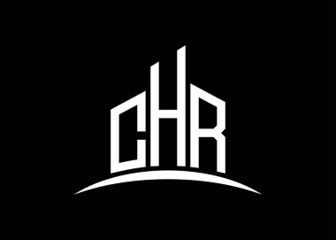 CHR harfi, vektör monogram logo tasarım şablonu oluşturuyor. CHR logosu oluşturuluyor.