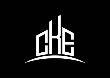 CKE harfi, vektör monogram logo tasarım şablonu oluşturuyor. CKE logosu oluşturuluyor.