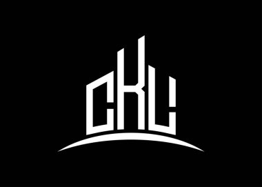 CKL harfi, vektör monogram logo tasarım şablonu oluşturur. CKL logosu oluşturuluyor.