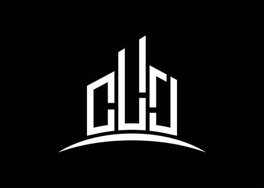 CLJ harfi, vektör monogram logo tasarım şablonu oluşturuyor. CLJ logosu oluşturuluyor.