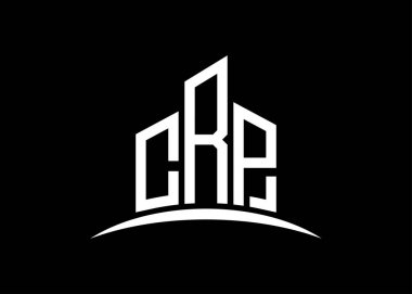 CRP harfi, vektör monogram logo tasarım şablonu oluşturuyor. CRP logosu oluşturuluyor.