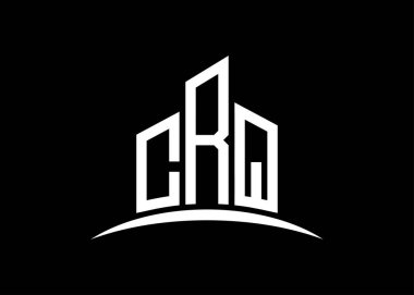 CRQ harfi, vektör monogram logo tasarım şablonu oluşturuyor. CRQ logosu oluşturuluyor.