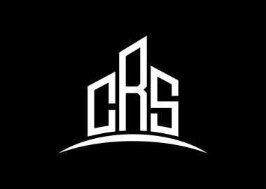 Harf CRS vektör monogram logo dizayn şablonu. CRS logosu oluşturuluyor.