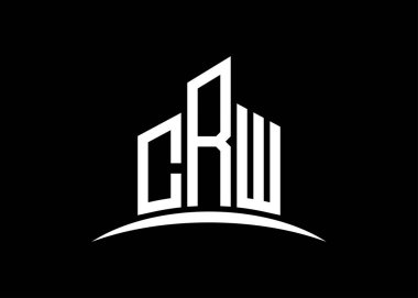 Harf CRW vektör monogram logo dizayn şablonu. CRW logosu oluşturuluyor.
