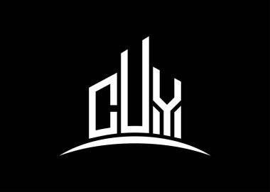 Harf CUY vektör monogram logo dizayn şablonu. CUY logosu oluşturuluyor.