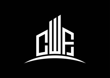 CWF harfi, vektör monogram logo tasarım şablonu oluşturuyor. CWF logosu oluşturuluyor.