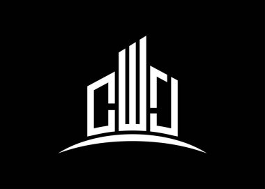 CWJ harfi, vektör monogram logo tasarım şablonu oluşturuyor. CWJ logosu oluşturuluyor.