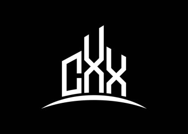 CXX harfi, vektör monogram logo tasarım şablonu oluşturuyor. CXX logosu oluşturuluyor.
