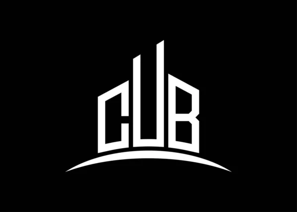 Harf CUB vektör monogram logo dizayn şablonu. CUB logosu oluşturuluyor.