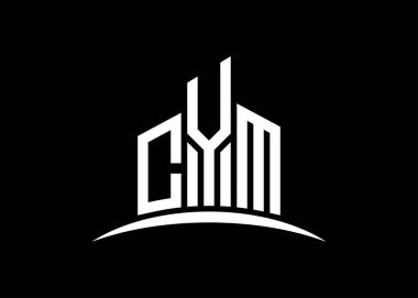 CYM harfi, vektör monogram logo tasarım şablonu oluşturuyor. CYM logosu oluşturuluyor.