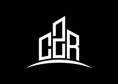 CZR harfi, vektör monogram logo tasarım şablonu oluşturuyor. CZR logosu oluşturuluyor.
