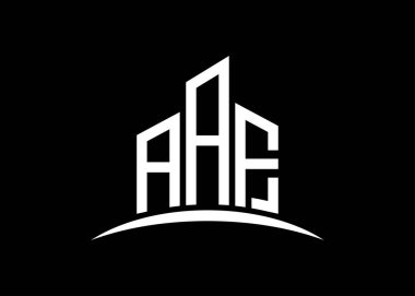 Harf AAF vektör monogram logo dizayn şablonu. AAF logosu oluşturuluyor.