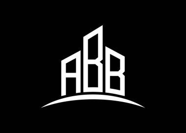 ABB harfi, vektör monogram logo tasarım şablonu oluşturuyor. ABB logosu oluşturuluyor.