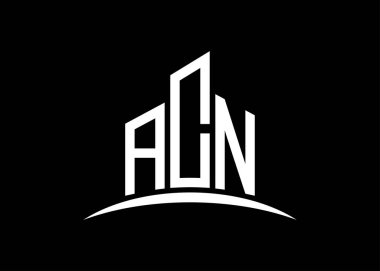 ACN harfi, vektör monogram logo tasarım şablonu oluşturuyor. ACN logosu oluşturuluyor.