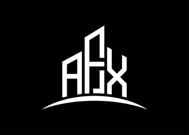 AFX harfi, vektör monogram logo tasarım şablonu oluşturuyor. AFX logosu oluşturuluyor.