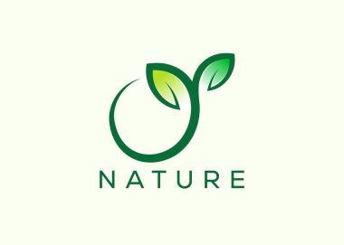 Green leaf logo design vector template. Nature Growth Leaf vector logo. clipart