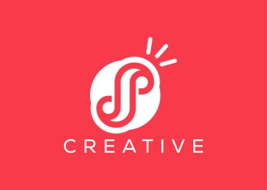 Minimalist S harfi logo tasarım vektör şablonu. Yaratıcı modern S harfi logosu
