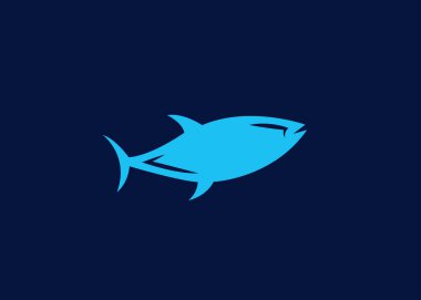 Yaratıcı ve minimal Balık logo şablonu