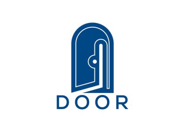 Yaratıcı ve minimal kapı logo şablonu