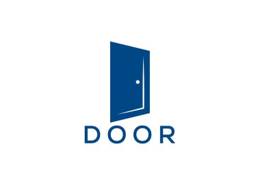 Yaratıcı ve minimal kapı logo şablonu