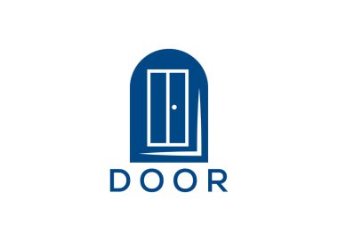 Yaratıcı ve minimal kapı logo şablonu