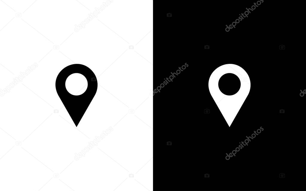 Minimalist Location logo template