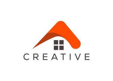 Yaratıcı ve asgari emlak logosu şablonu. Mavi Saray logosu