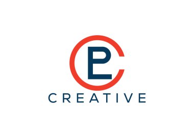 En düşük ve profesyonel harf L P C logo tasarım şablonu