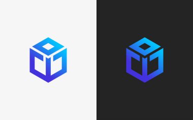 Asgari ve profesyonel harf w soyut teknoloji logo tasarım şablonu