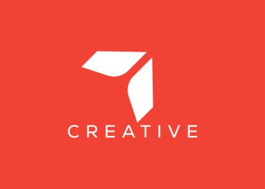 Asgari ve profesyonel ok logosu tasarım şablonu