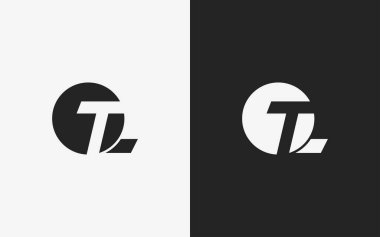 Minimalist ve modern harf logo tasarım şablonu