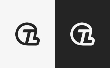 Minimalist ve modern harf logo tasarım şablonu