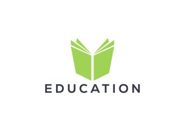 Eğitim logosu. Modern stil öğrenme logosu