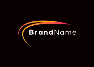 Minimalist ve soyut kırmızı ok büyüme logosu şablonu