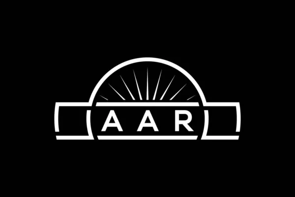 Profesyonel harf A R logo tasarım şablonu. 