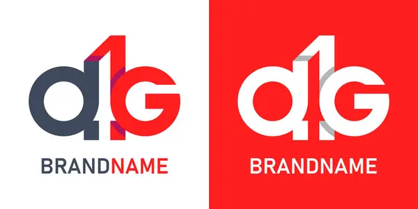 Harf ag logo tasarım şablonu