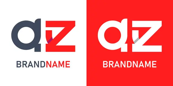 Az harfli logo tasarım şablonu