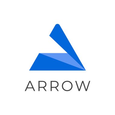 A Harfi Ok Logo Tasarımı Şablonu