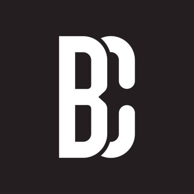 harf bc vektör tasarım şablonu 