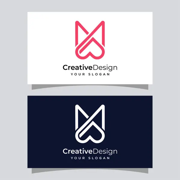 Aşk logosu tasarımı. 