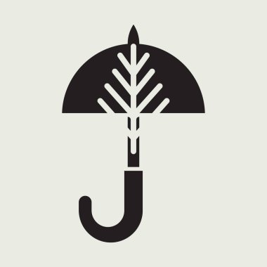 vektör şemsiye logo tasarım şablonu 