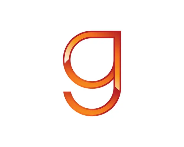 Vektör harfi g logo şablonu tasarımı 