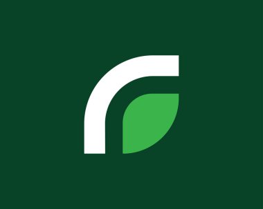 Vektör yaprağı logo şablonu tasarımı. doğa soyut logosu.