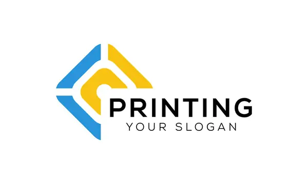 vektör yazdırma logo şablonu tasarım çizimi