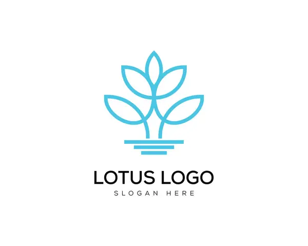 Soyut çiçek iş logosu şablon tasarımı