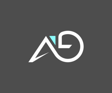 AL harf logo tasarım şablonu