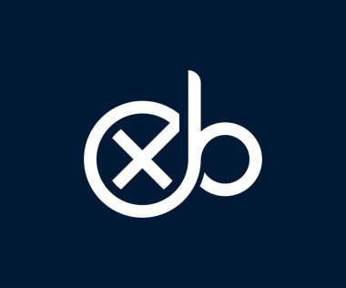 XB harf logo tasarım şablonu