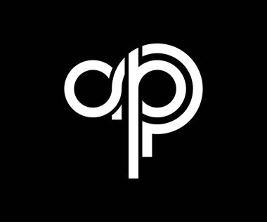 İlk Harf AP Logo Şablonu Tasarımı 