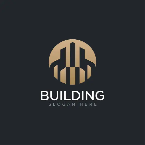 Emlak logosu konsepti. modern emlak vektör tasarım şablonu.